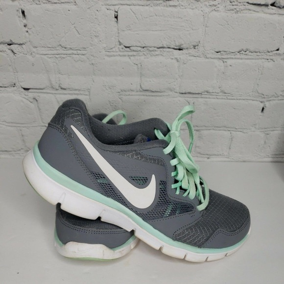 NIKE‎ Flex Experience 3 Running Shoes 652853-013 Women's Size 7 Gray Aqua - Picture 1 of 7